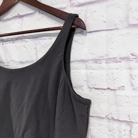 Eileen Fisher Washable Stretch Crepe Sleeveless Sheath Dress Petite Size Large - Picture 4 of 10